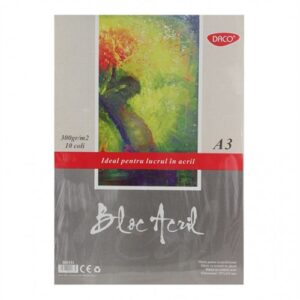 Bloc A3 acril 300g 10 File Daco