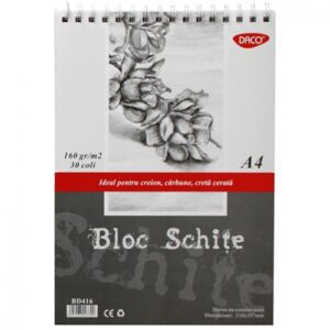 Bloc A4 schite 160g 30 file Daco DB416
