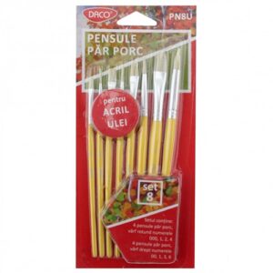 Pensula set 8 par porc Daco PN8U