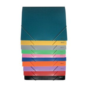 Mapa plastic A4 cu elastic diverse culori Daco
