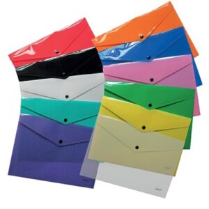 Mapa plastic A4 plic cu capsa, diverse culori  Daco