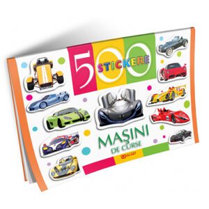 Carti cu stickere “ Masini de curse”