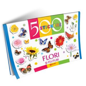 Carti cu stickere “ Flori si fluturi”