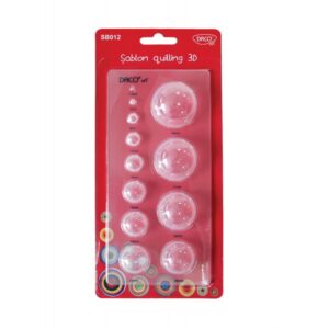 Sablon quilling 3D 12 forme Daco SB012