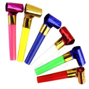 Suflatori party, set 5 buc, multicolor