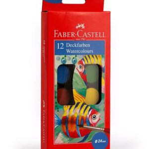 acuarele 12 culori faber castell