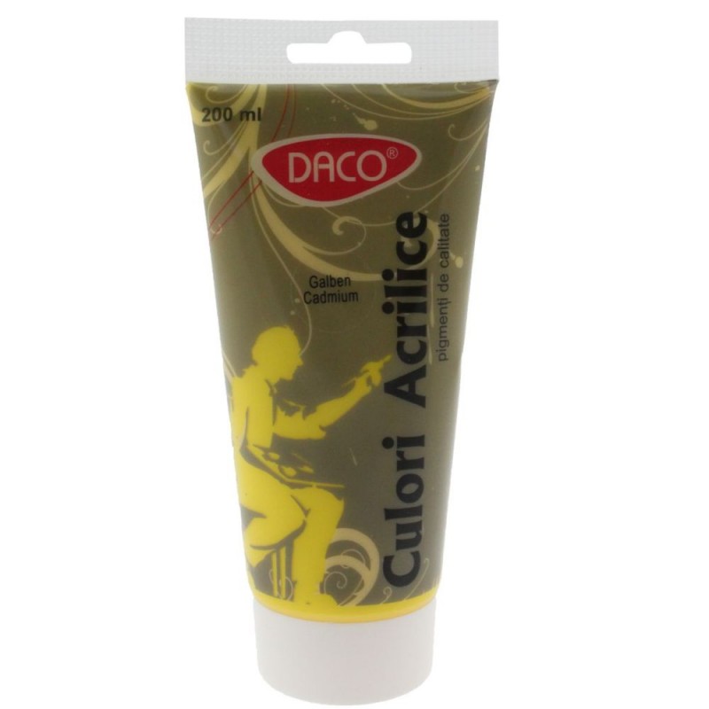 Culori acrilice tub 200 ml Daco diverse culori - imagine 8