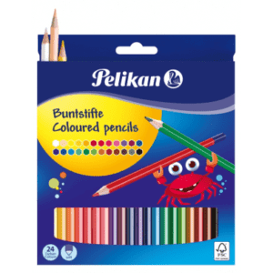 Creioane colorate triunghiulare 24 cul/set Pelikan