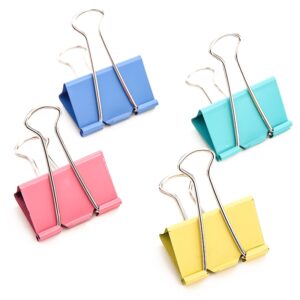 Clips color 19 mm Baoke, set 40 bucati