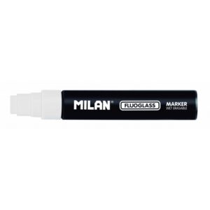 Marker pentru sticla Fluoglass alb Milan