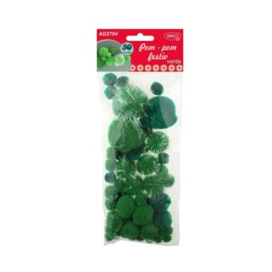 Pom pom festiv verde Daco AD279