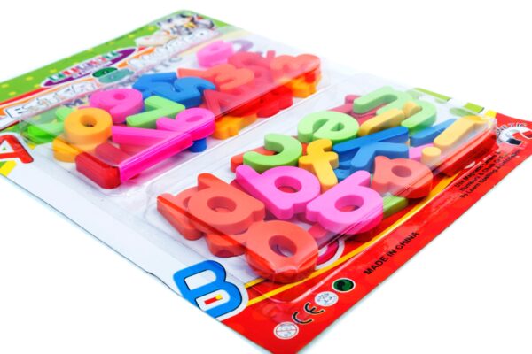 Set litere si cifre magnetice colorate - imagine 2