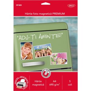 Hartie foto magnetica A4 690g 5 coli Daco