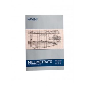 Hartie milimetrica A4 80g, 10 coli/set  FAVINI