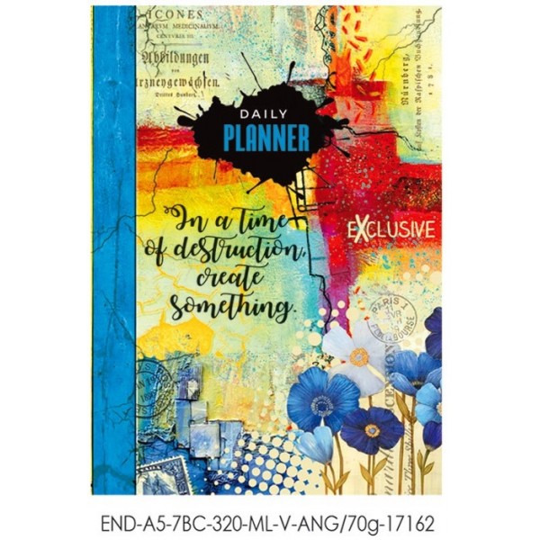 Agenda nedatata A5, 160 file Daily planner 9318