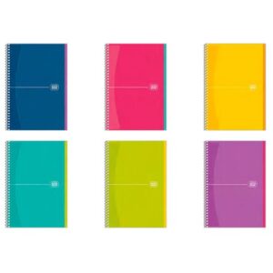 Carnet notite cu spira A5 80 file Skolyaryk, diverse culori