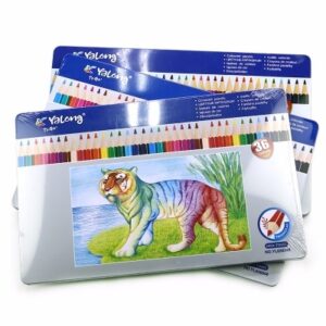 Creioane colorate 36 buc/set cutie metalica Yalong