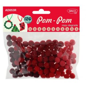 Acc. Pom pom rosu degrade Daco AD053R