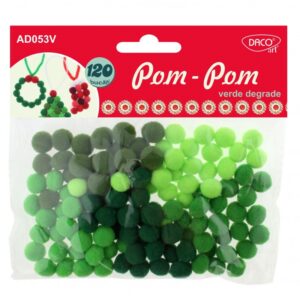 Acc. Pom pom verde degrade Daco AD053V