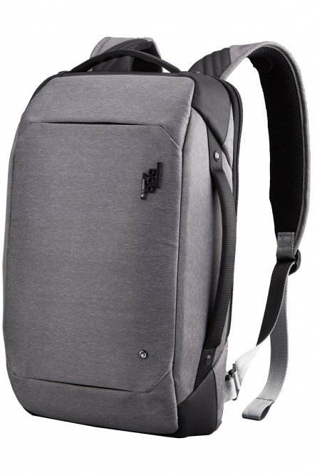 Rucsac cu sectiune pentru laptop Bagz Office Herlitz gri - imagine 2