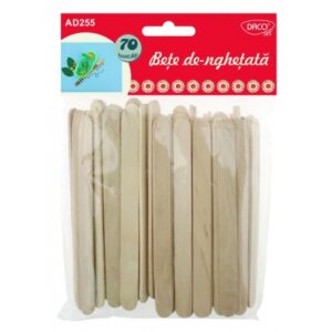 Bete de inghetata din lemn natur Daco AD255