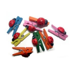 Carlige lemn cu buburuze 50 buc/set