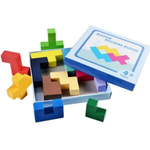 Joc logic IQ  din lemn color mediu MC-028-4