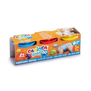 Plastilina usoara Bebe 3*75 gr Carioca Baby