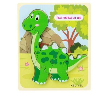 Puzzle din lemn dinozaur Isanosaurus