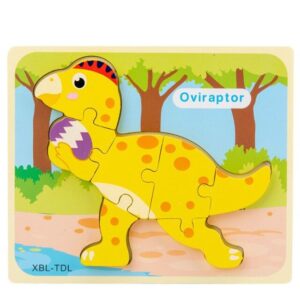 Puzzle din lemn dinozaur Oviraptor