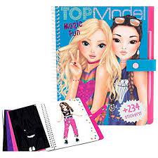 Carte de colorat cu 234 autocolante Magic Fun Top Model - imagine 2