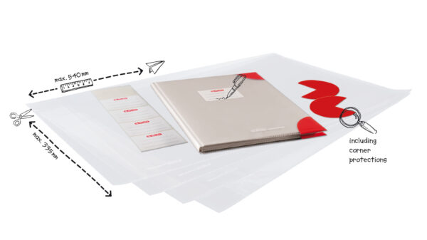Invelitoare ajustabila pe orice dimensiune, set 5 Herlitz - imagine 4