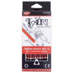 Set Creione negre grafit 2H-8B Daco CG7012