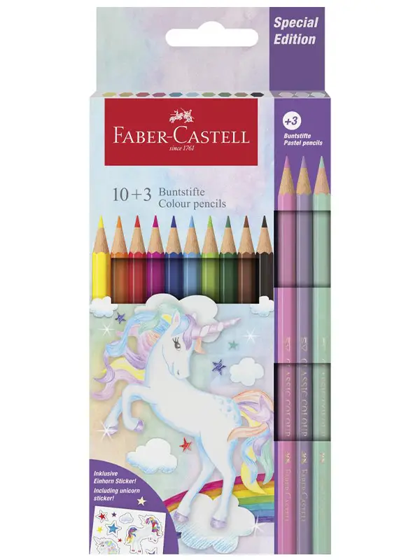 creioane colorate faber castell unicorn