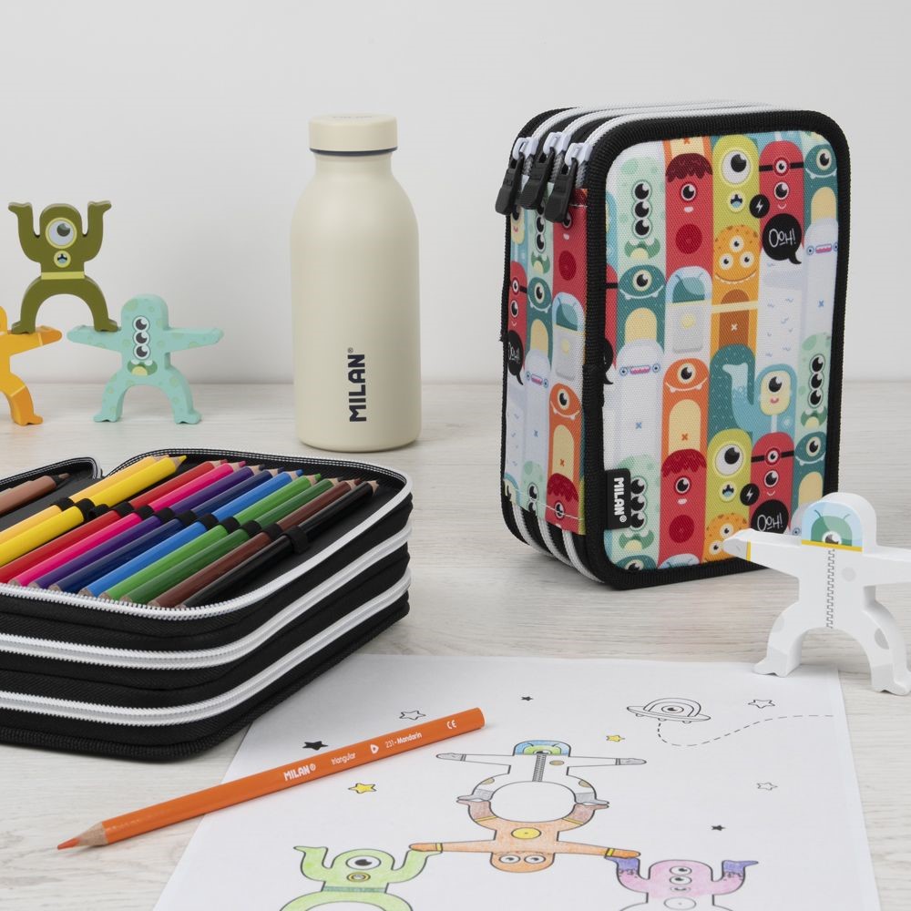 Penar echipat 3 fermoare Milan 1364ALN - imagine 4
