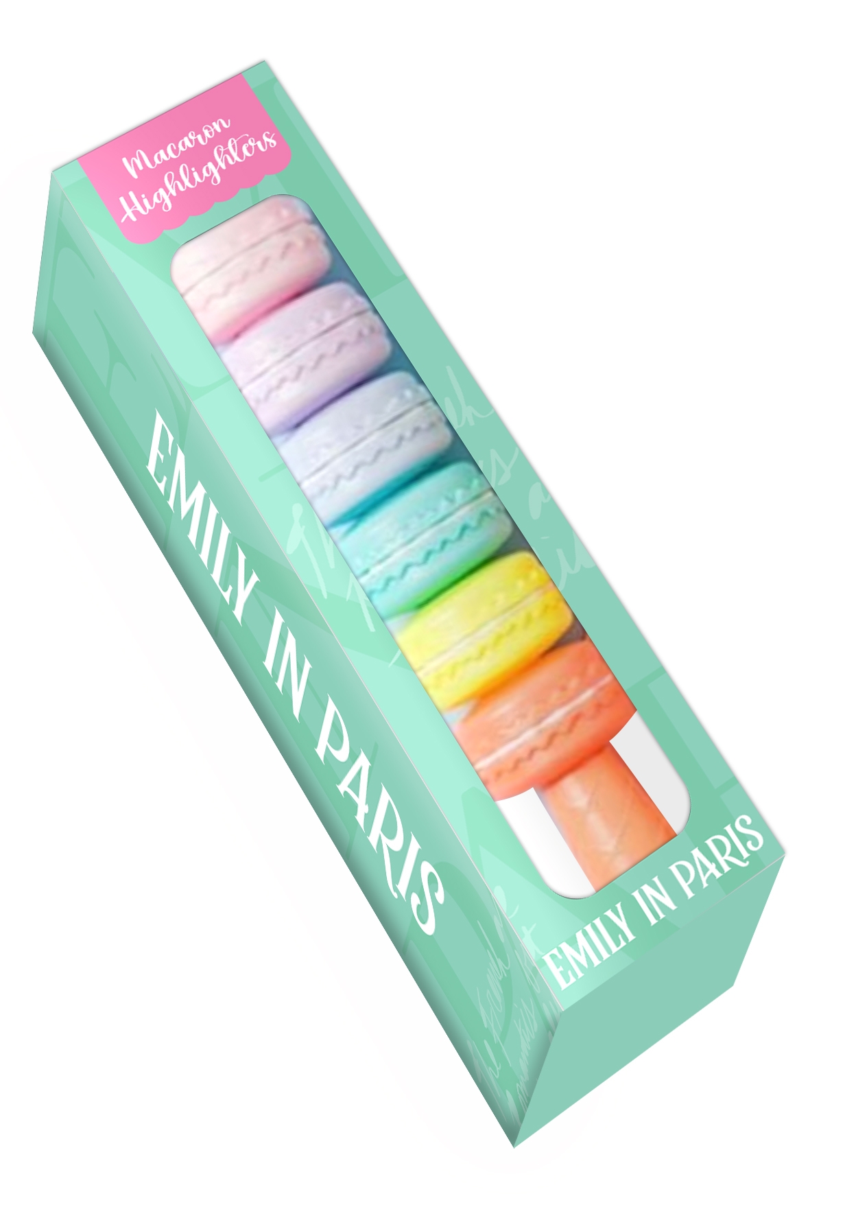 Set 6 evidentiatoare Macarons Emily in Paris - imagine 2