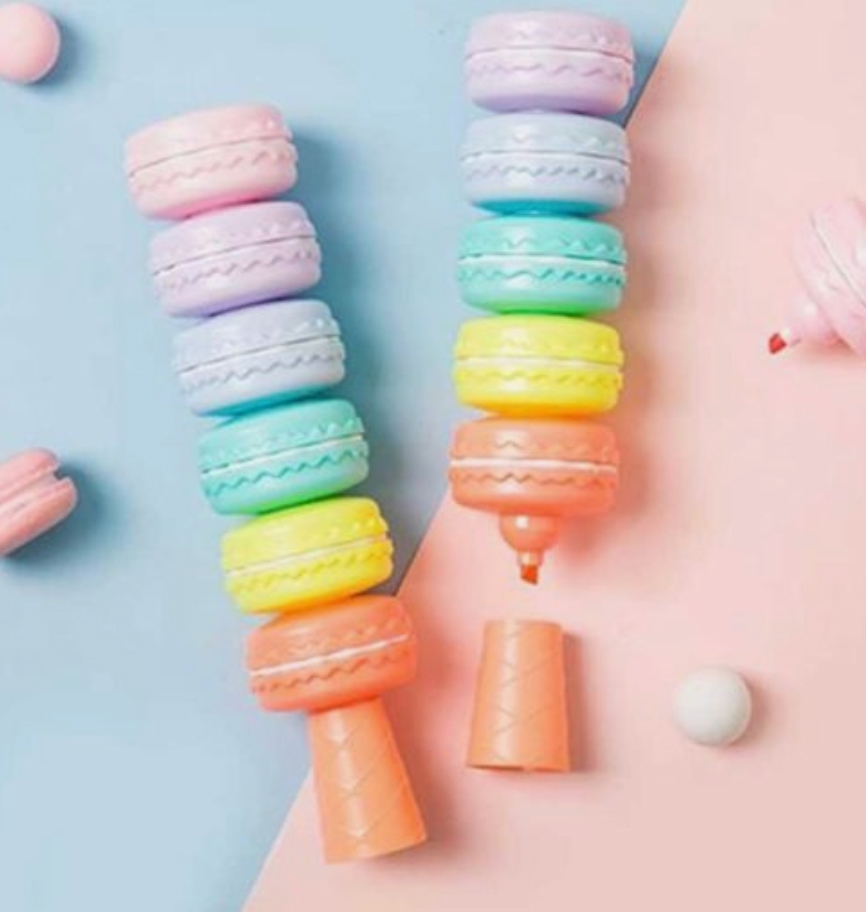Set 6 evidentiatoare Macarons Emily in Paris