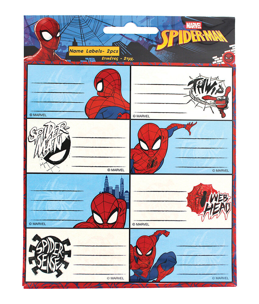 etichete scolare spiderman