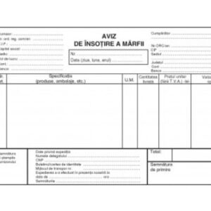 aviz de insotire a marfii