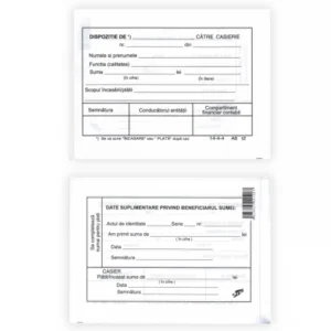 dispozitie de plata catre caserie