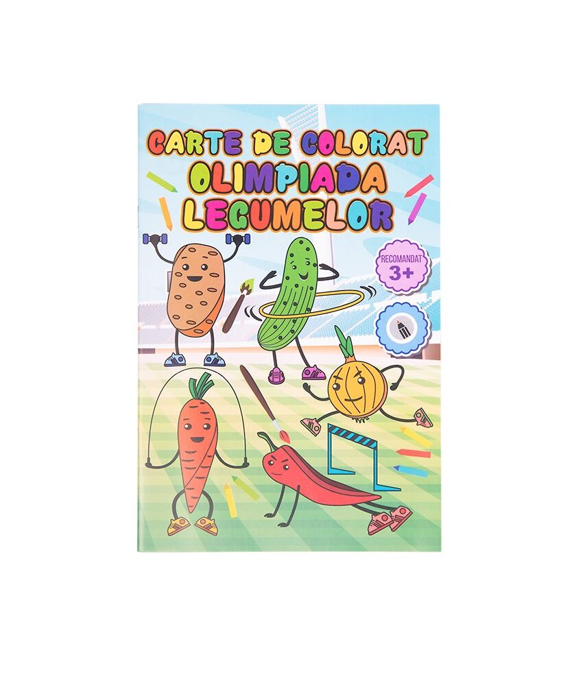 carte de colorat a5 olimpiada legumelor