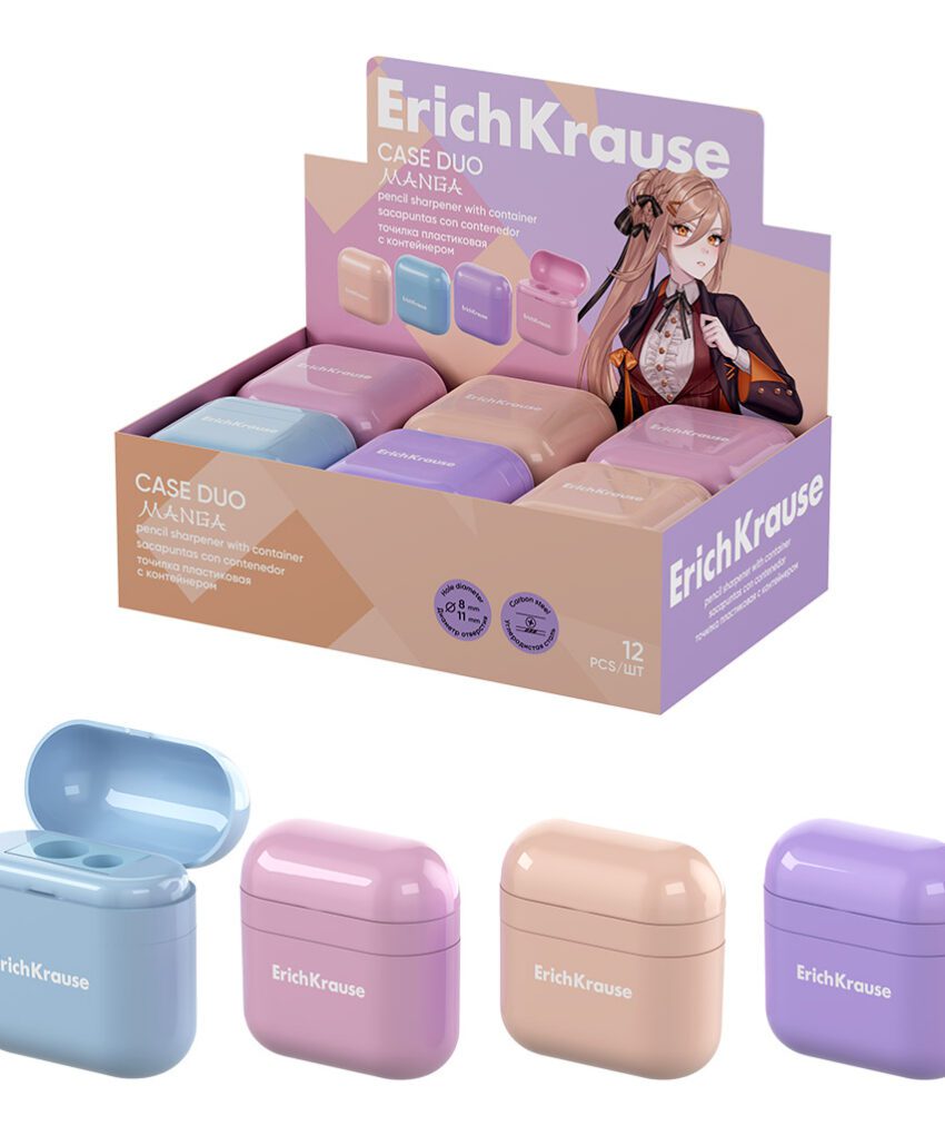 ascutitoare dubla cu recipient ErichKrause manga