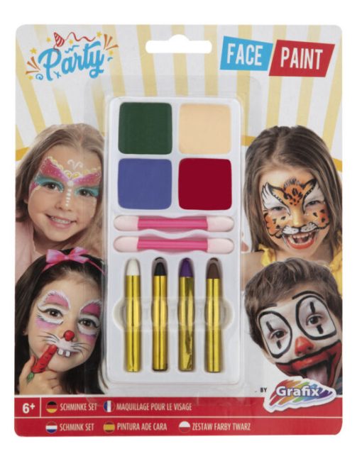 set acuarele pictat pe fata