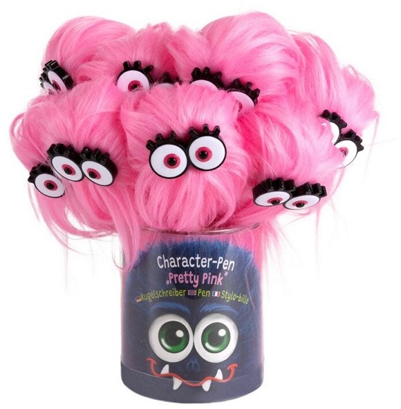 Pix cu gel puf Funky roz - imagine 2