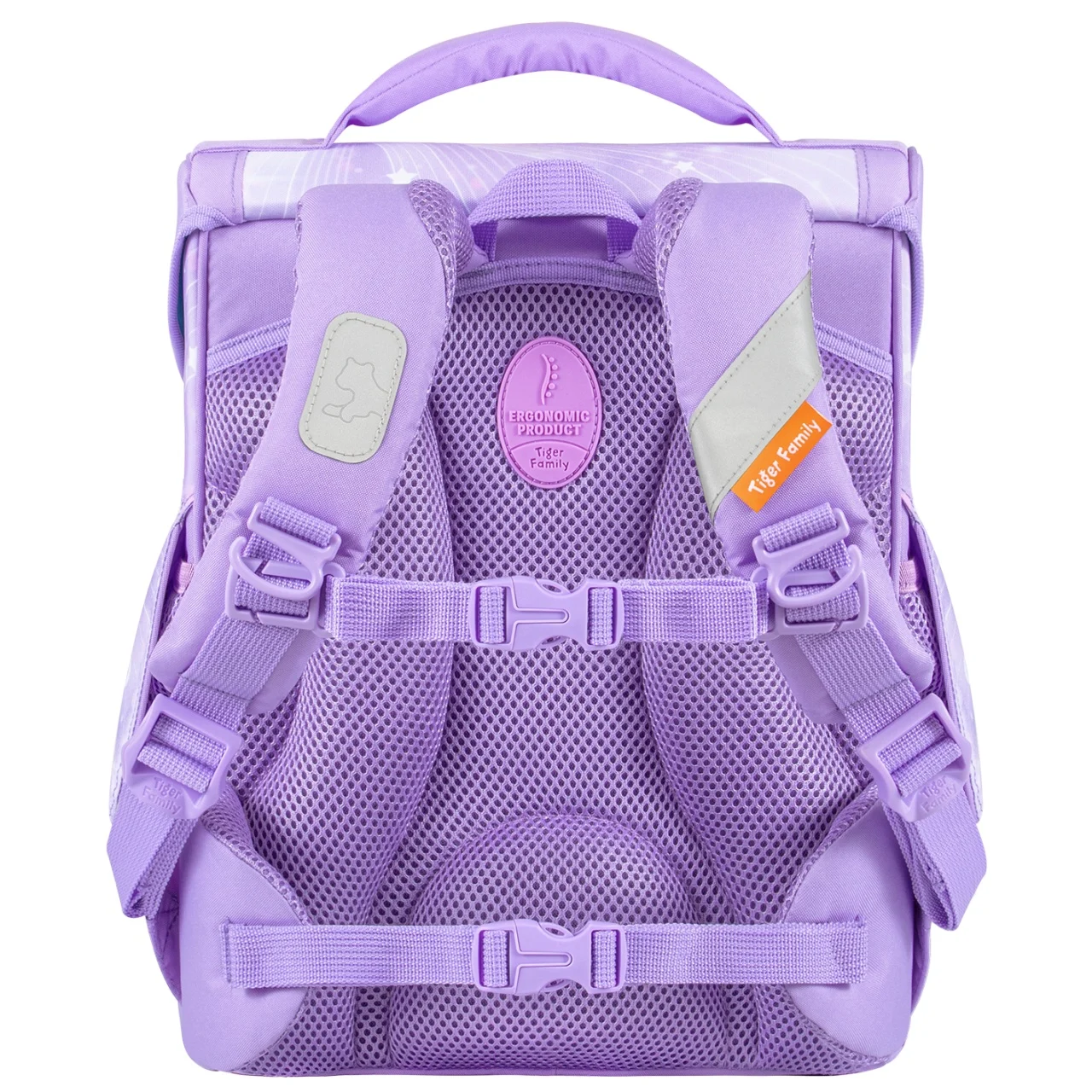 Ghiozdan ergonomic neechipat Jolly, motiv Purple Dreams, Tiger Family - imagine 2