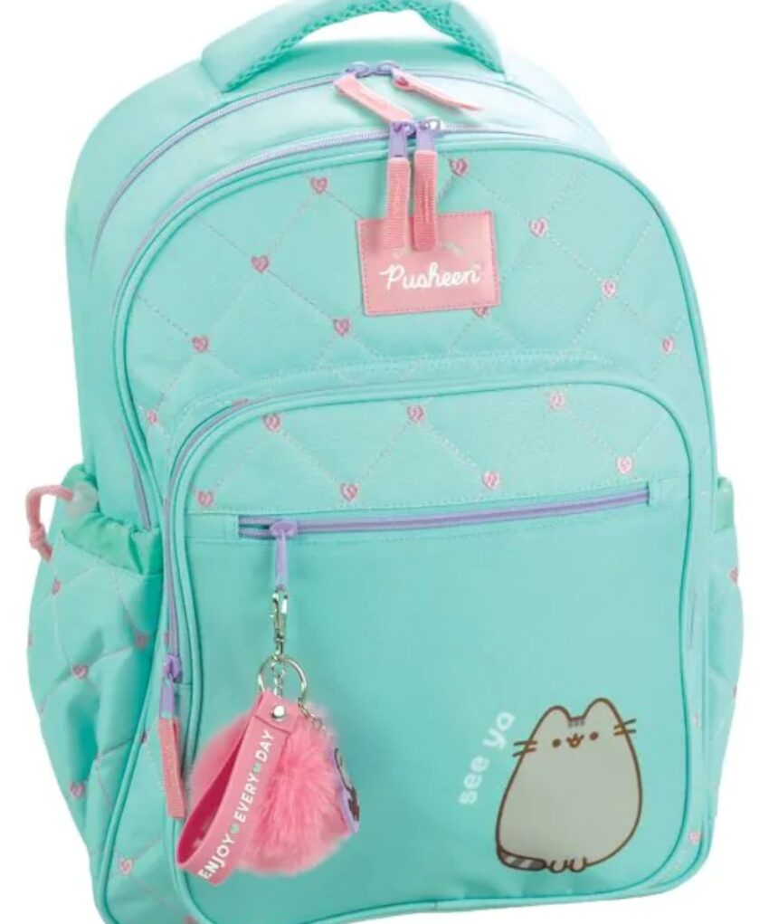 ghiozdan scolar 2 compartimente pusheen