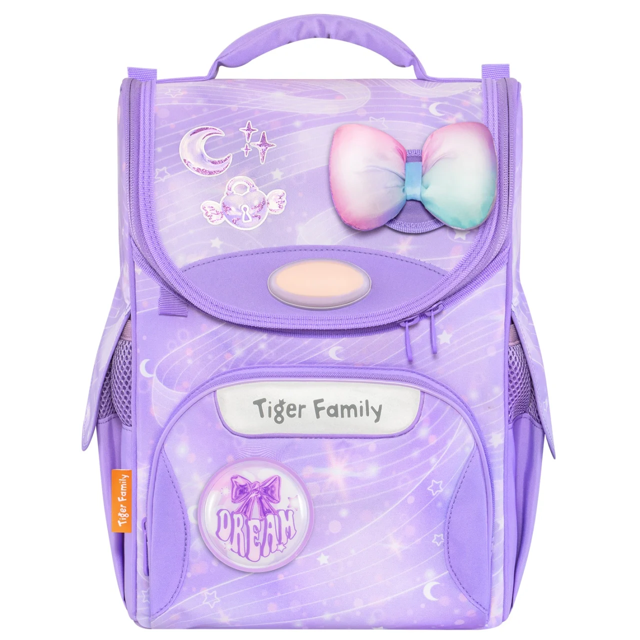 Ghiozdan ergonomic neechipat Jolly, motiv Purple Dreams, Tiger Family