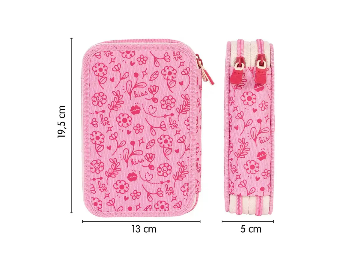 Penar echipat 2 fermoare Milan Flowicorn 1264FLCP - imagine 2