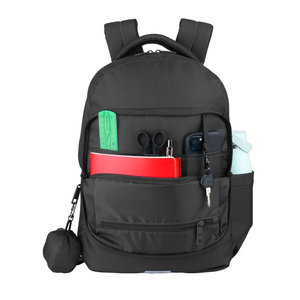 Rucsac Oxford B-Ready negru 42 cm + husa ploaie inclusa - imagine 3