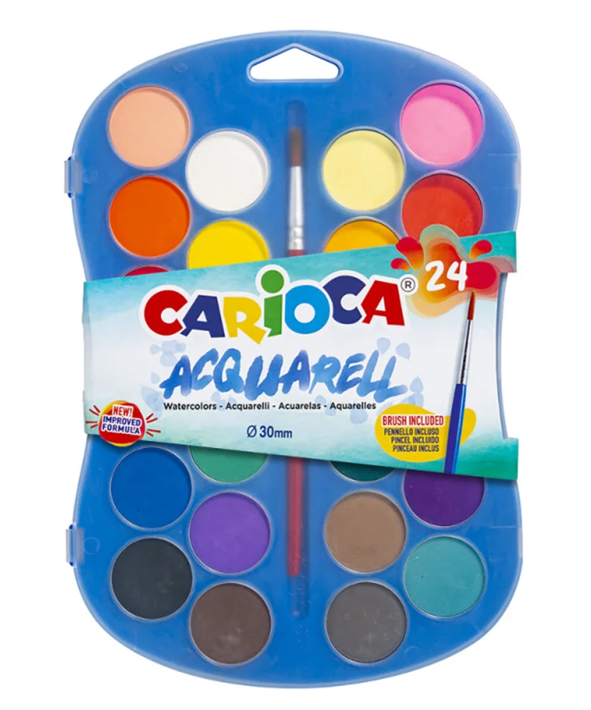 acuarele 24 culori carioca acquarell